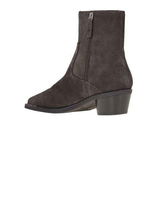 Ash Brown Hasley Suede Ankle Boots