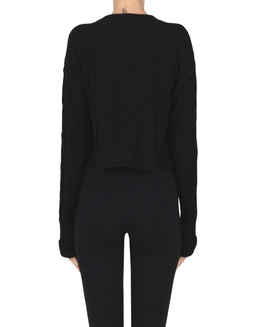 hinnominate Black Cropped Pullover