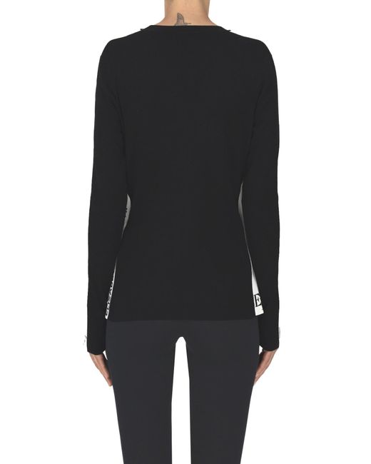 Elisabetta Franchi Black Viscose Pullover