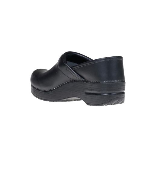 Dansko Black Professional Box Leather Clogs