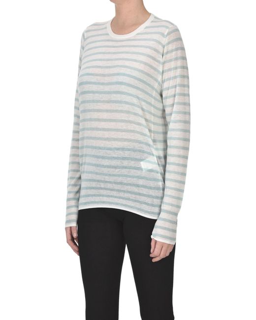 C.t. Plage Gray Striped Pullover