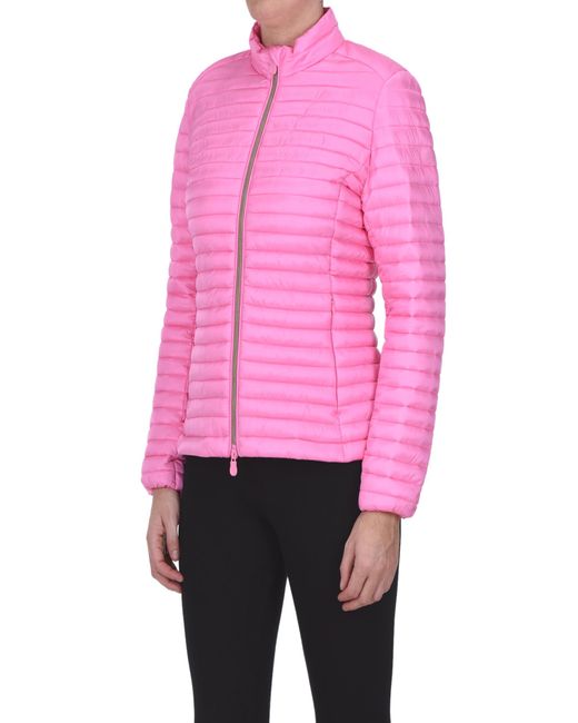 Save The Duck Pink Andreina Lightweight Down Jacket