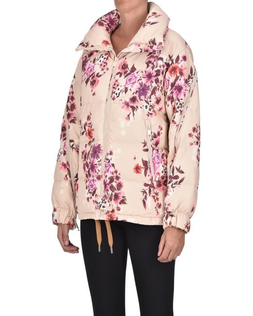 OOF WEAR Pink Flower Print Eco-friendly Down Jacket