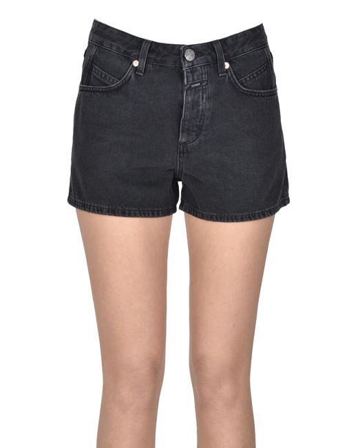 Shorts in denim di Closed in Black
