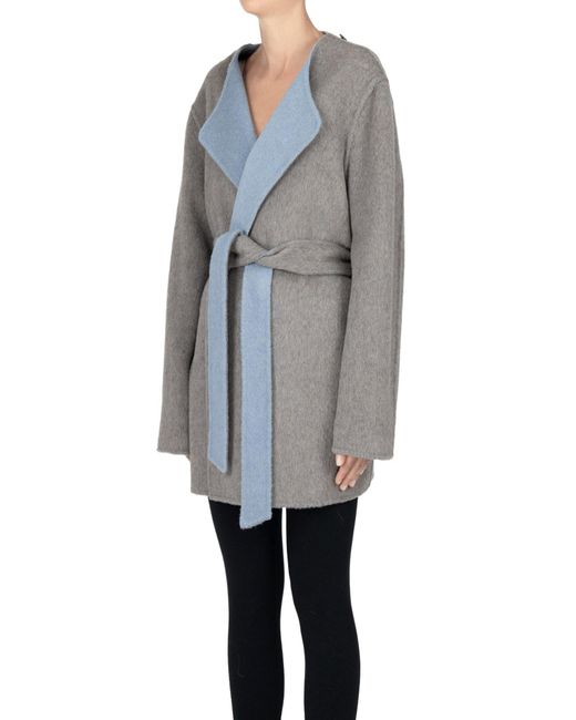 P.A.R.O.S.H. Blue Double-face Coat