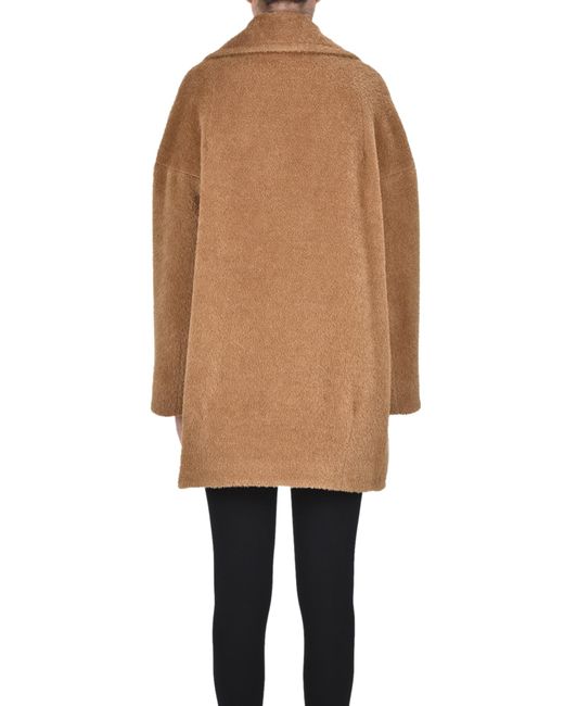 Cinzia Rocca Natural Double-breasted Coat