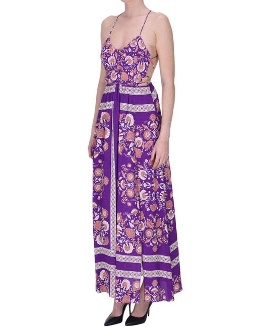 Antik Batik Purple Long Slip Dress