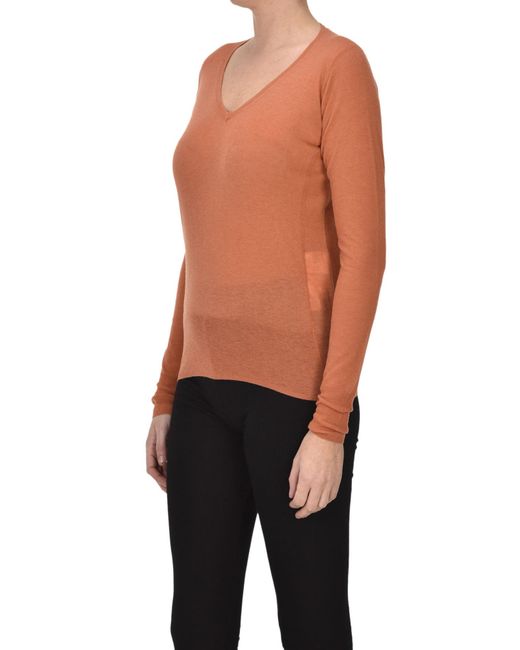 C.t. Plage Extrafine Knit Pullover in Orange Lyst