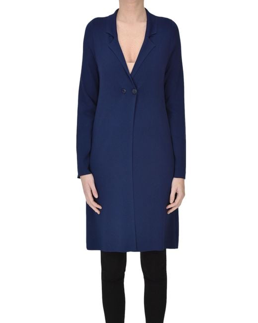 Maliparmi Blue Knitted Coat