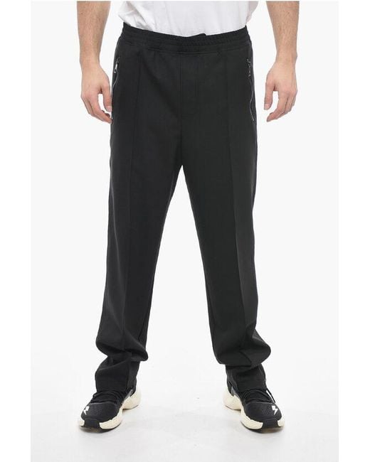 Neil Barrett Black Loose Fit Louis Pants With Elastic Waistband for men