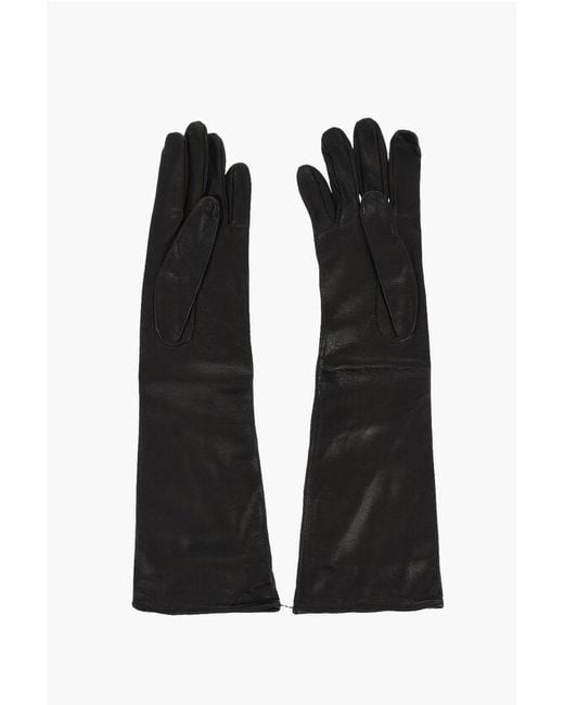 DSquared² Black Leather Opera Gloves