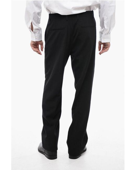 Off-White c/o Virgil Abloh Black Wool Blend Tapered Fit Pants for men