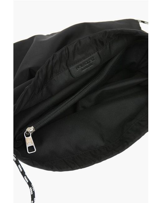 Neil Barrett Black Solid Color Drawstring Backpack With Two-Tone Laces for men