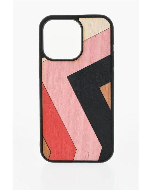 Wood'd Pink Wooden Sunset Iphone 13Pro Hard Case for men