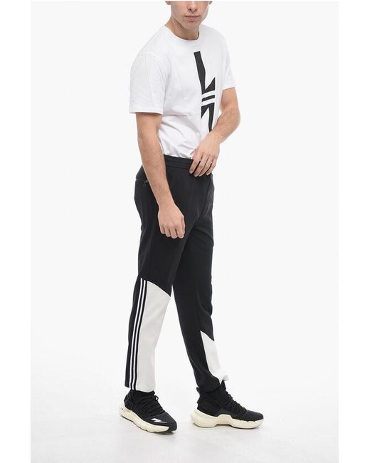 Neil Barrett Black Skinny Fit Modernist Sweatpants With Contrasting Details for men