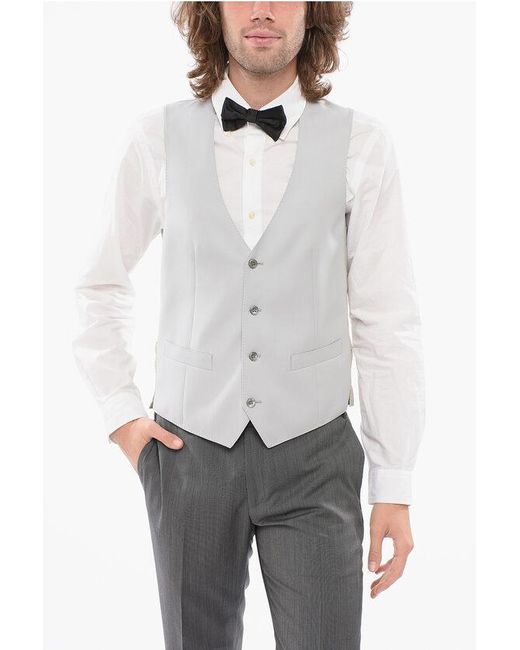 Corneliani Black 3 Pieces Academy Suit With Striped Pants for men