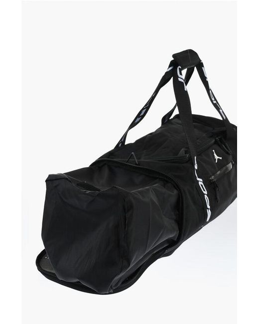 Nike Black Air Jordan Solid-Color Maxi Duffle Bag