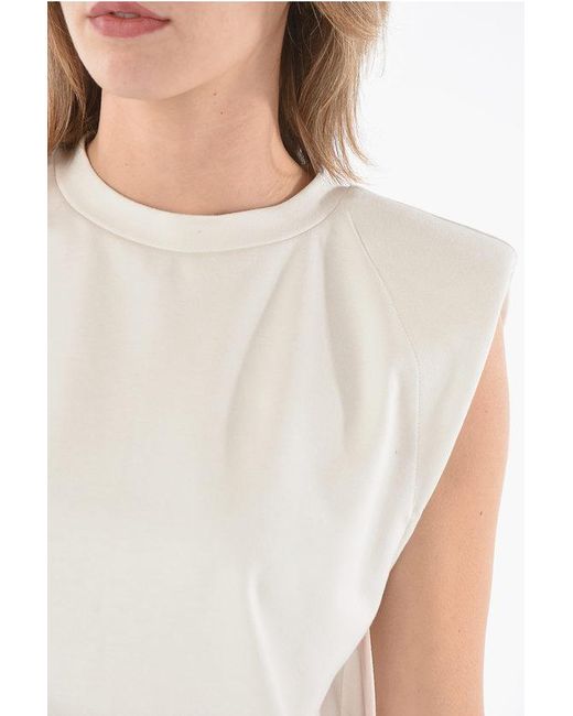 Ixos White Padded Shoulder Tamarindo Relaxed Fit Top