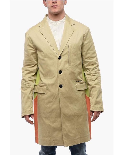 DSquared² Natural Unlined Coat With Flap Pockets for men