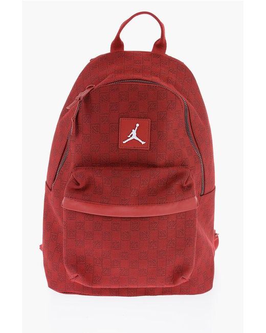 Nike Air Jordan Fabric Backpack With All Over Monogram in Red Lyst UK