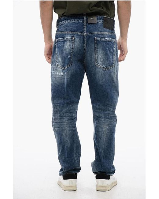 DSquared² Blue Distressed Denim Jeans Bro for men
