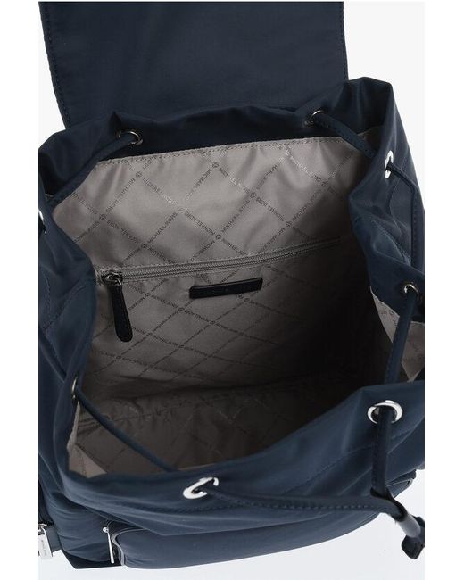 Michael Kors Blue Michael Nylon Cargo Flap Backpack