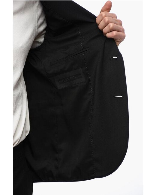 Neil Barrett Black Notch Lapel Constructed Narrow Fit Blazer for men