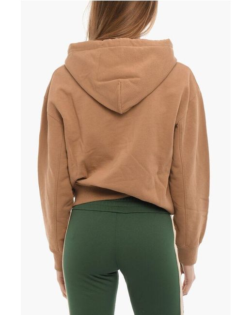 Ambush Green Brushed Cotton Hoodie With Printed Logo