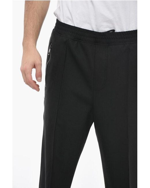 Neil Barrett Black Loose Fit Louis Pants With Elastic Waistband for men
