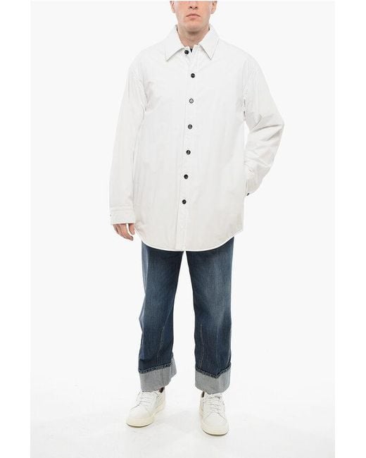 Bottega Veneta Cotton Quilted Overshirt With Flush Pockets