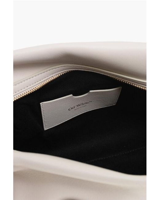 Off-White c/o Virgil Abloh Natural Solid Color Leather Clutch