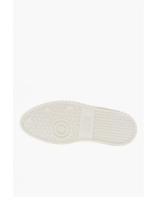 Maison Margiela Natural Mm22 Canvas High-Top Sneakers With Rubber Sole for men