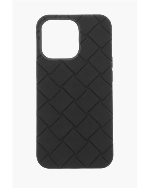 Bottega Veneta Black Solid Color Silicon Iphone 13 Pro Case