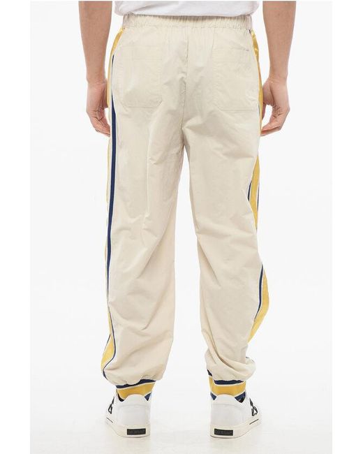 Gucci Natural Nylon I Feel Joggers With Side Contrasting Bands for men