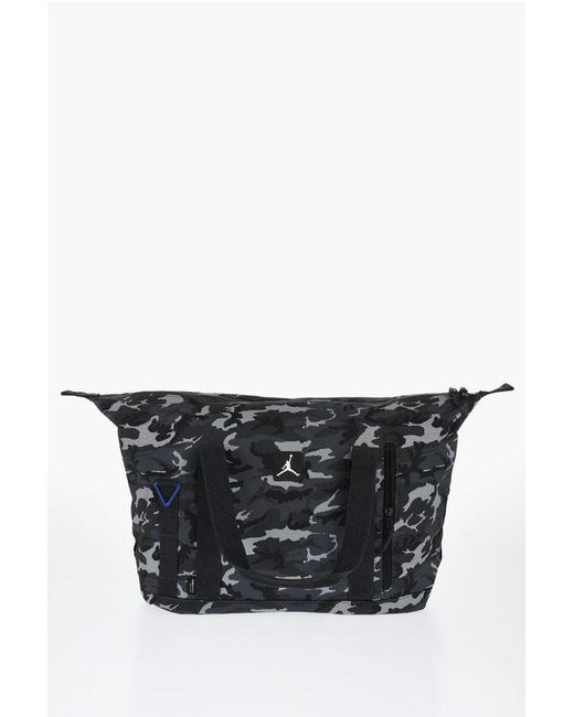 Nike Black Air Jordan Camouflage Effect Duffle Bag With Removable Shoul Size Unic for men