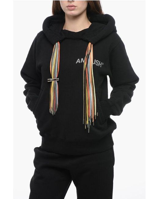 Ambush Logoed Hoodie Sweatshirt With Detail in Black Lyst UK