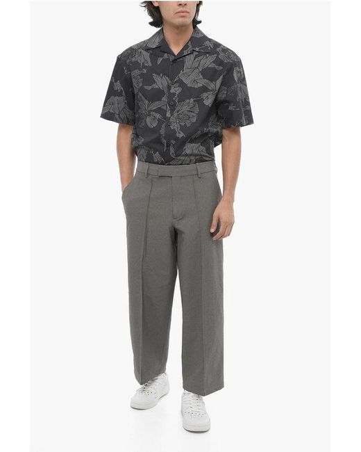 Neil Barrett Gray Loose Fit Nylon Blend Liam Pants for men