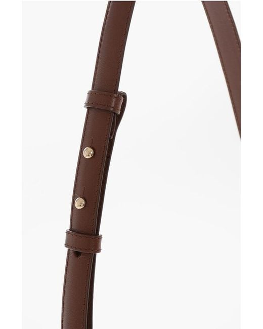 A.P.C. White Leather Noisette Shoulder Bag