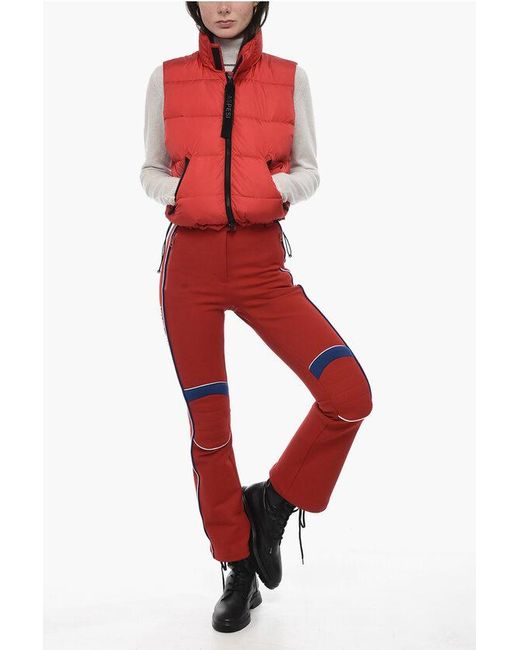 Aspesi Red Padded Vest With Zip Pockets