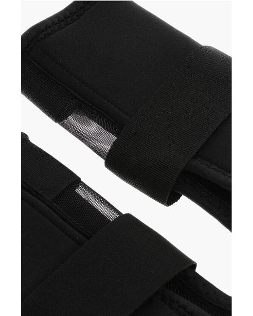 DSquared² Black Neoprene Wrist Brace With Velcro Closure