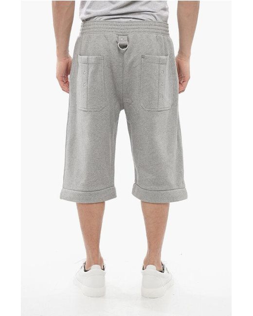 Givenchy Gray Brushed Cotton Sweatpants With Suspenders for men