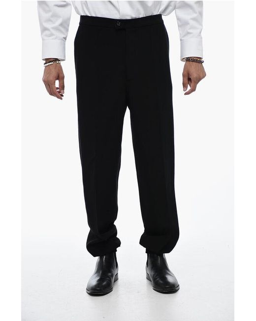 Alexander McQueen Black Tailored Jogger Pants With Elastic Hem for men