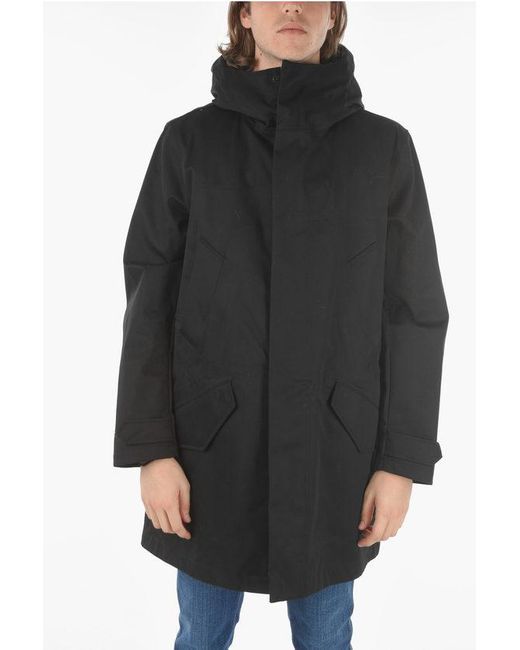 Woolrich Black Removable Inner 3In1 Fishtail Parka for men