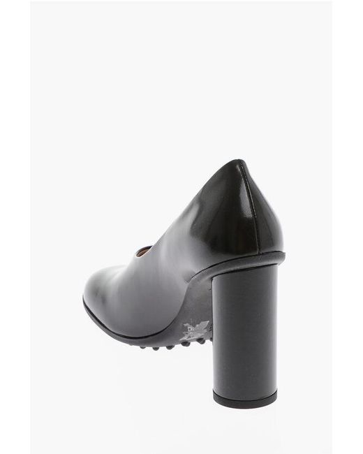 Bottega Veneta Black Leather Pumps Atomic With 9 Cm Tube Heel
