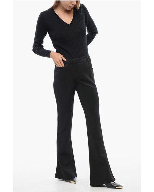 Balmain Black Flared-Fit Trousers