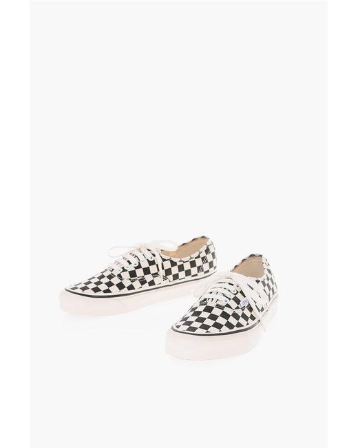 Vans Metallic Anaheim Factory Checkerboard Motif Authentic 44 Dx Low-Top S