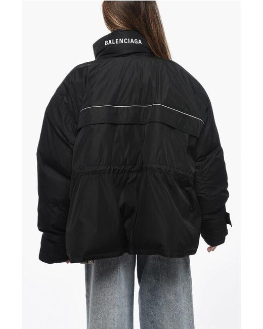 Balenciaga Black Added Jacket With Reflective Details