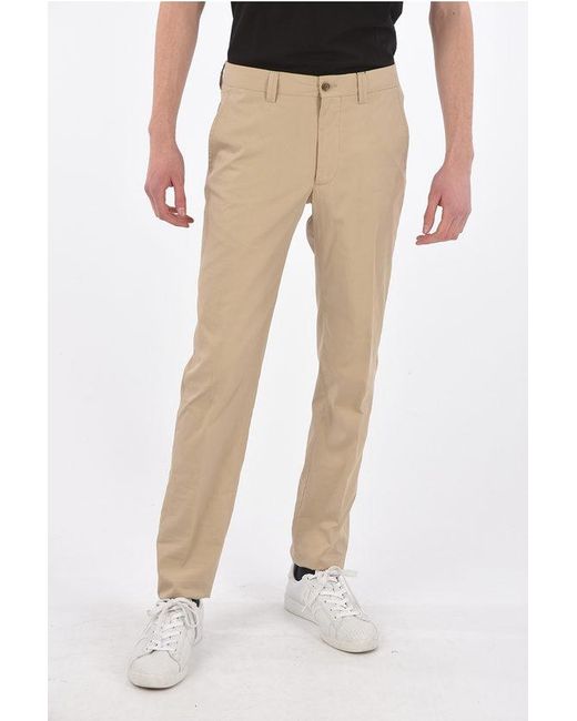 Corneliani Natural Id Silk Blend Identity Belt Loops Trousers for men