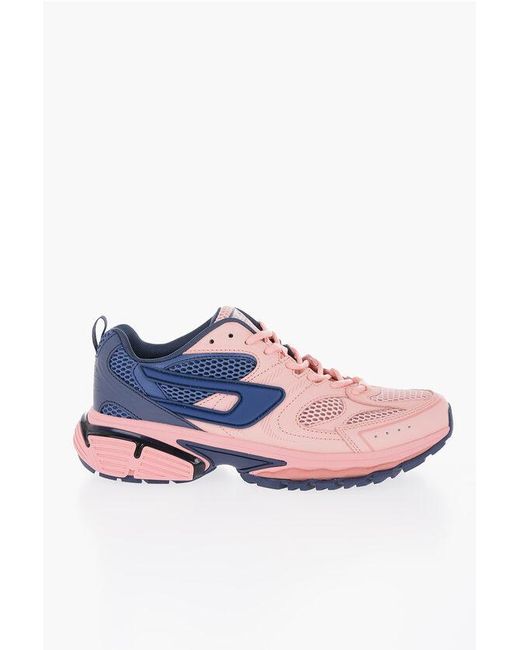 DIESEL Pink Two-Toned S-Serendipity Pro-X1 W Sneakers With Mesh Insert