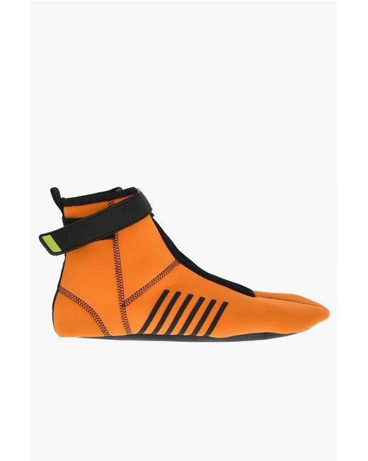 DSquared² Orange Neoprene Wave Sneakers Padding for men
